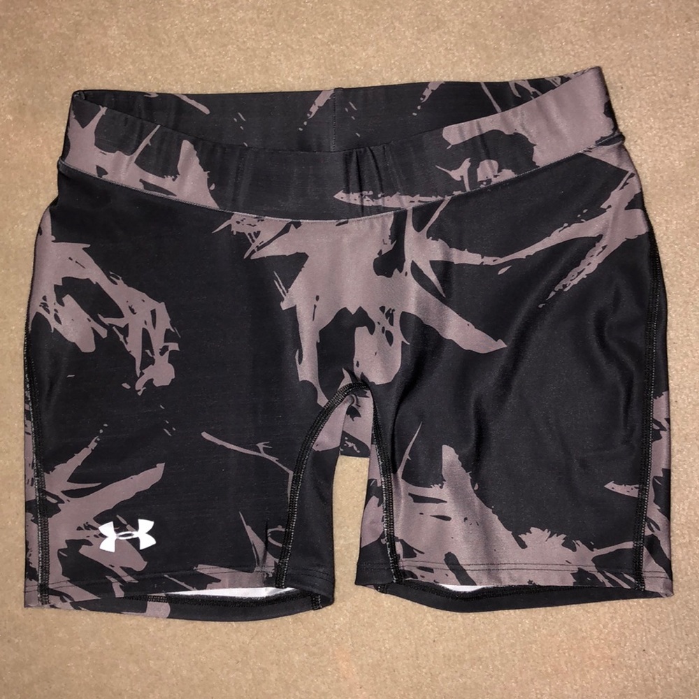 Under Armour spandex shorts - black and gray